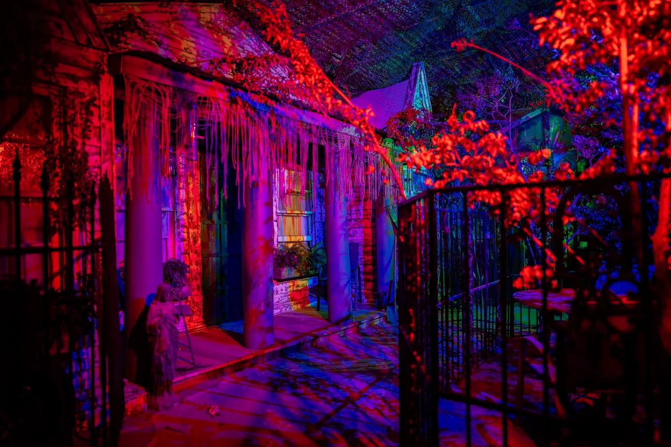 Haunted Web Scream Park atmosphere